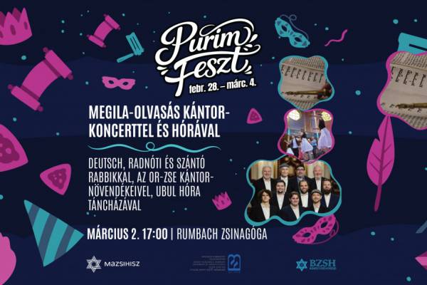 Megila-olvasás kántorkoncerttel és hórával - Hagyomány és közösségi élmény egy estén